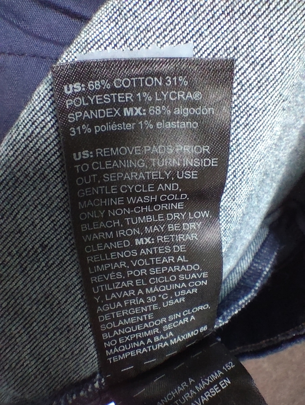 White House Black Market Dark Indigo Denim Jacket sz M - Picture 7 of 8